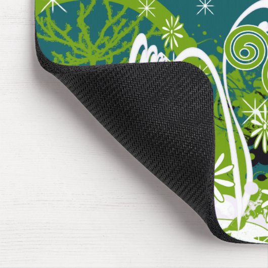 Moon Stars Swirl Paint Platsch Mousepad (Ecke)