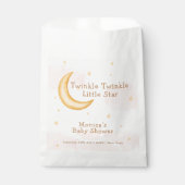 Moon Stars Twinkle Twinkle Girl Babydusche Geschenktütchen (Vorderseite)