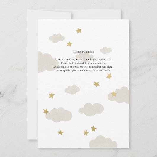 Moon, Stars und Wolken Extravagante Script-Baby-Du (Rückseite)