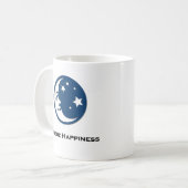Moon Stars verfolgen Glück Kaffeetasse (Vorderseite Links)