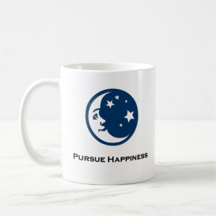 Moon Stars verfolgen Glück Kaffeetasse