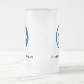 Moon Stars verfolgen Glück Mattglas Bierglas (Mittel)