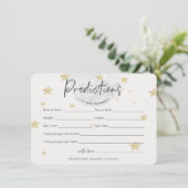 Moon startet Voraussagen Boy Baby Shower Card Einladung (Stehend Vorderseite)