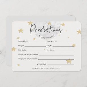 Moon startet Vorhersage neutrale Babyduschkarte Einladung