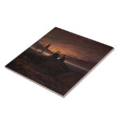 Moon Steigen über das Meer, 1822 (Öl auf Leinwand) Fliese (Seite)