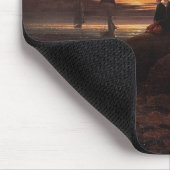 Moon Steigen über das Meer, 1822 (Öl auf Leinwand) Mousepad (Ecke)