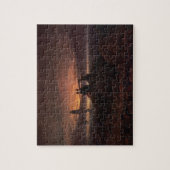 Moon Steigen über das Meer, 1822 (Öl auf Leinwand) Puzzle (Vertikal)