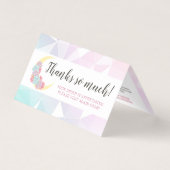 Moon & Succulent Pastel Mystic Boho Dankeschön Kar (Vorderseite)