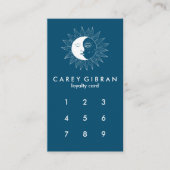 Moon & Sun Chic Elegante Line Zeichnend CUSTOM Treuekarte (Vorderseite)