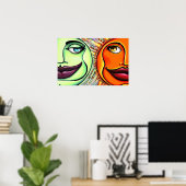 Moon & Sun Poster (Heimbüro)