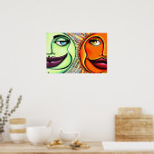 Moon & Sun Poster (Küche)