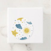 Moon, Sun & Stars Celestial Baby Shower Geschenkanhänger (Beispiel)
