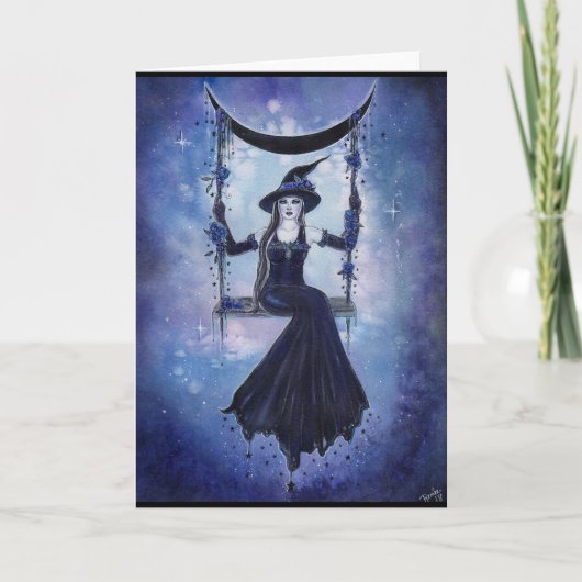 Moon Swing Hexenkarte von Renee Lavoie Karte (Vorderseite)