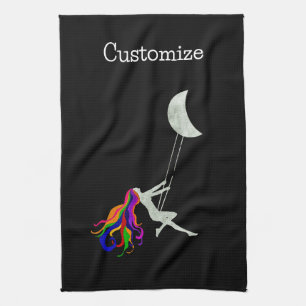 Moon Swingredhead Thunder_Cove Geschirrtuch