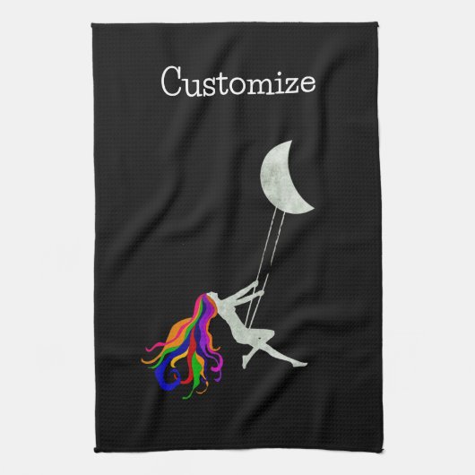 Moon Swingredhead Thunder_Cove Geschirrtuch (Vertikal)