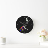 Moon Swingredhead Thunder_Cove Runde Wanduhr (Zuhause)
