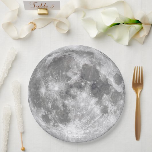 Moon Tableware from Celestial Collection  Pappteller (Hochzeit)
