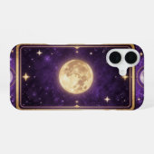Moon Tarot Card Gold Celestial Case iPhone 16 Hülle (Rückseite (Horizontal))