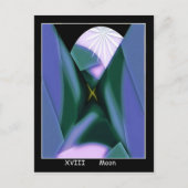 Moon Tarot Card Postkarte (Vorderseite)