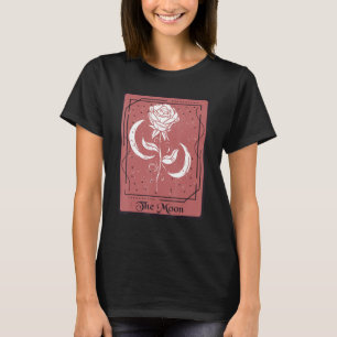 Moon Tarot Card Rose Mystische Karten okkultisiere T-Shirt