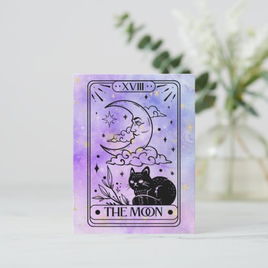 Moon Tarot Postkarte (Stehend Vorderseite)