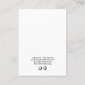 Moon Themed Earring Display Cards Visitenkarte (Rückseite)