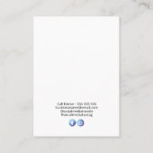 Moon Themed Oring Cards Visitenkarte (Rückseite)