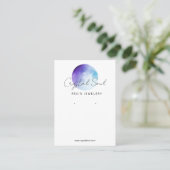 Moon Themed Oring Cards Visitenkarte (Stehend Vorderseite)