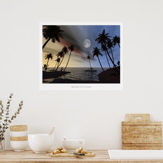 Moon Tide Poster (Küche)