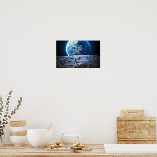Moon to Earth - Poster (Küche)