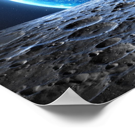 Moon to Earth - Poster (Ecke)