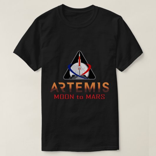 Moon to Mars Mission Artemis 1 NASA T-Shirt (Design vorne)