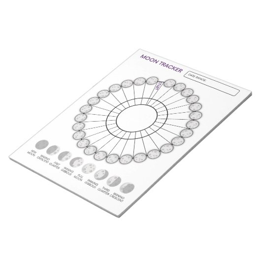 Moon Tracker Notizblock (angewinkelt)
