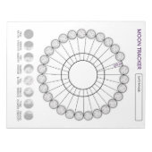 Moon Tracker Notizblock (Vorderseite)