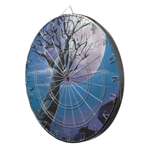 Moon Tree Dartscheibe (Vorderseite rechts)