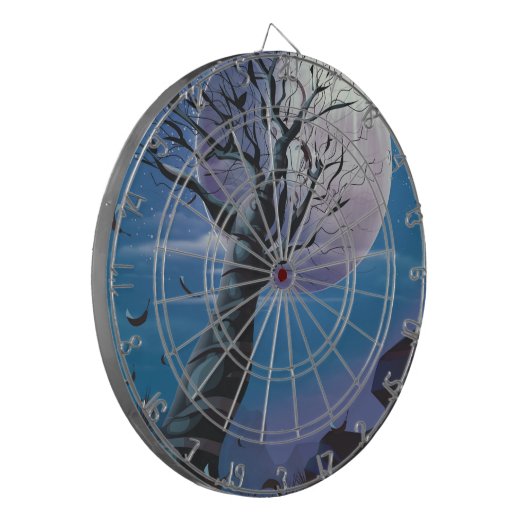 Moon Tree Dartscheibe (Vorderseite Links)