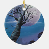 Moon Tree Keramikornament (Hinten)