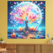 Moon Tree Leinwanddruck (Insitu (Wohnzimmer))