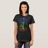 Moon Tree of Life Phase Om Chakra Geschenk T-Shirt (Vorne ganz)