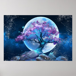 Moon Tree Poster