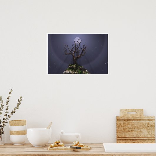 Moon Tree Poster (Küche)
