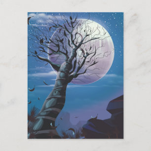 Moon Tree Postkarte