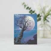Moon Tree Postkarte (Stehend Vorderseite)