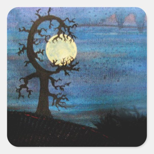 Moon Tree Sticker (Vorderseite)