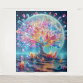 Moon Tree Wandteppich (Vorderseite)