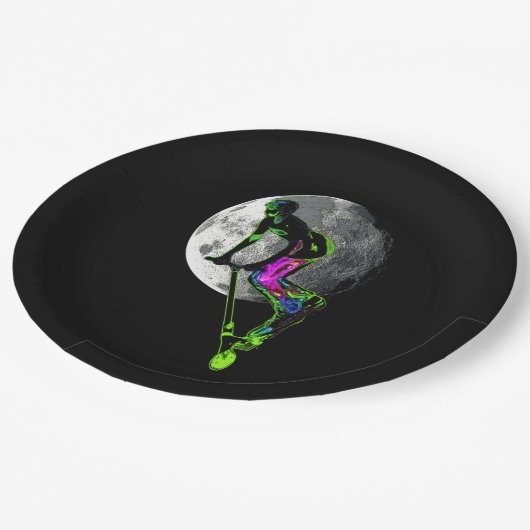 Moon Tripping - Scooter Boy Artwork Pappteller (Schrägansicht)