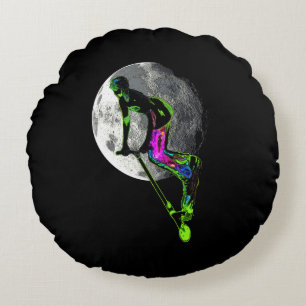 Moon Tripping - Scooter Boy Artwork Rundes Kissen