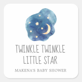 Moon Twinkle Twinkle Little Star Favor Sticker