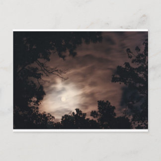 Moon über Charleston Postkarte
