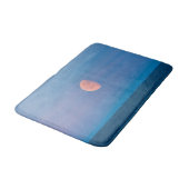 Moon über dem Beringmeer | Russland Fernost Badematte (Schrägansicht)